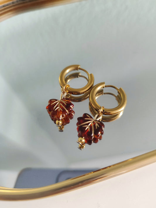 Σκουλαρίκια φύλλο!