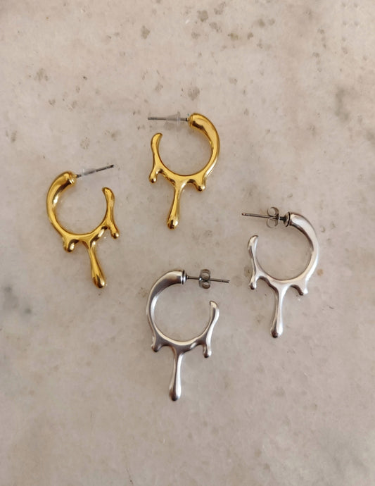 Σκουλαρίκια λιωμένοι κρίκοι!