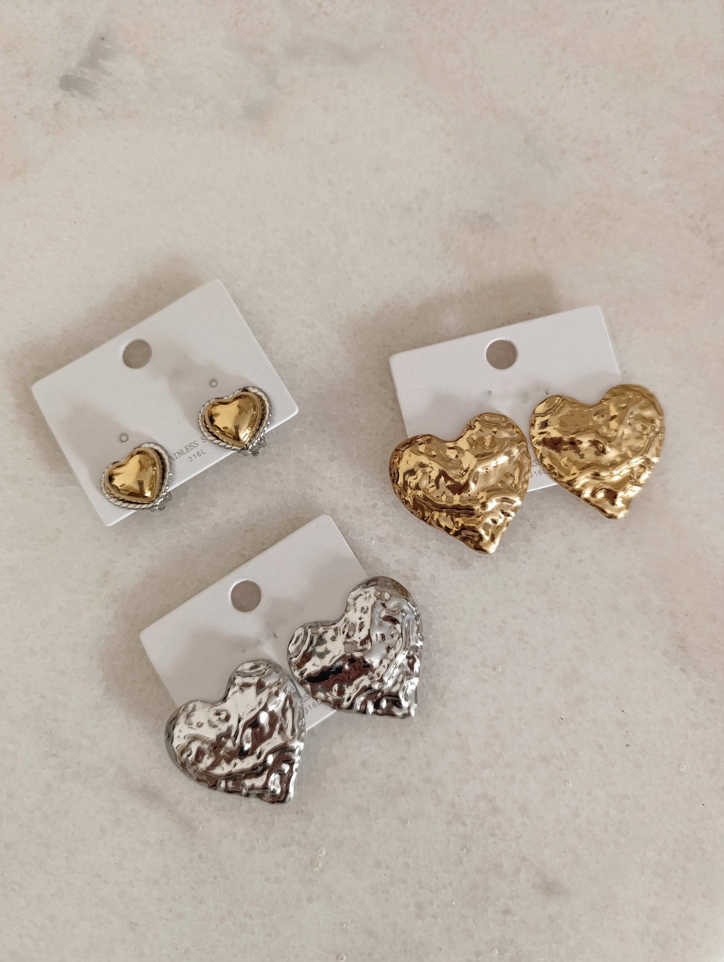 Ατσάλινα σκουλαρίκια με κλιπ!!