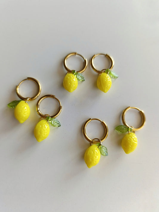 Σκουλαρίκια λεμόνι!