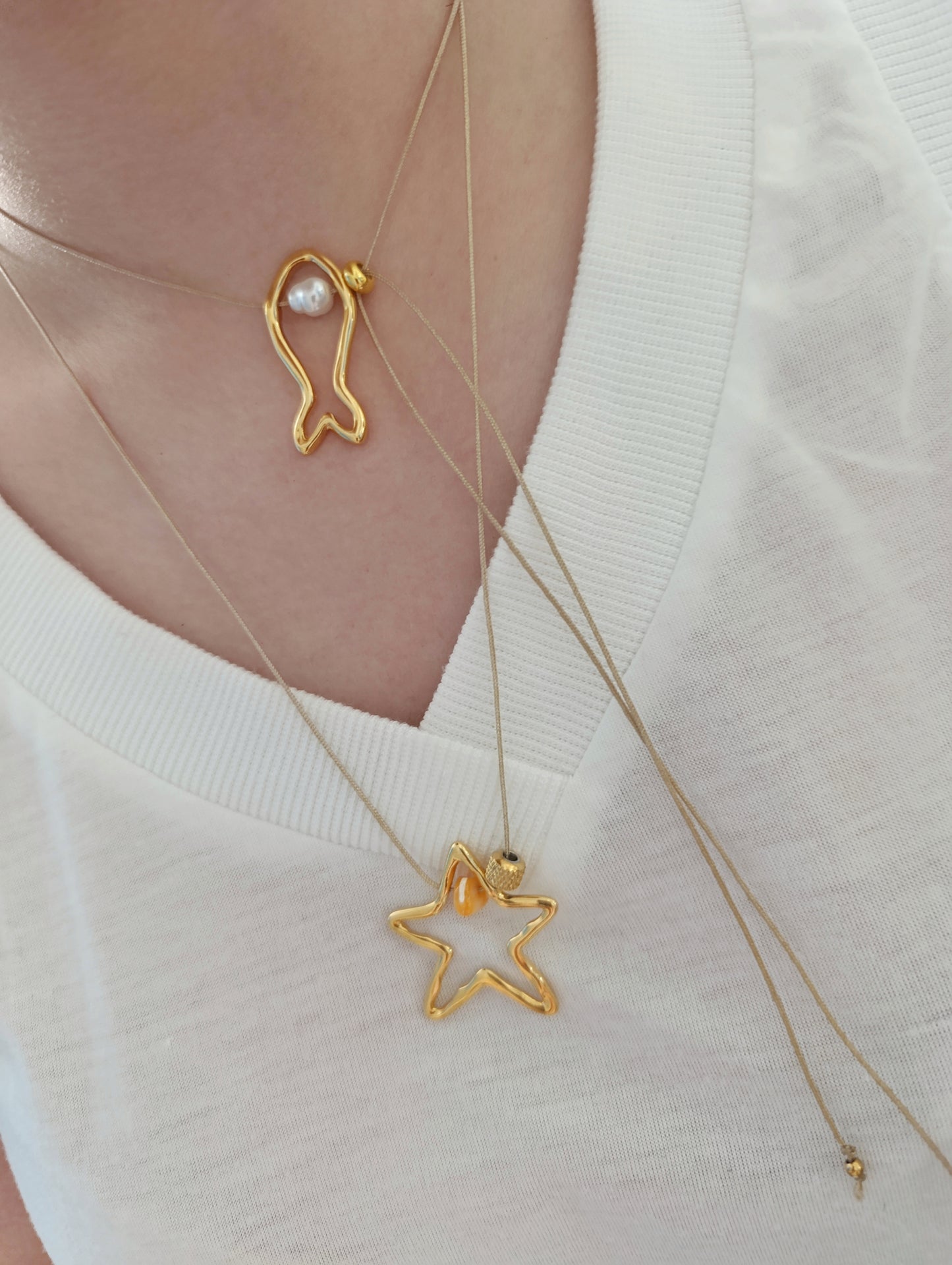 Κολιέ με κορδόνι!