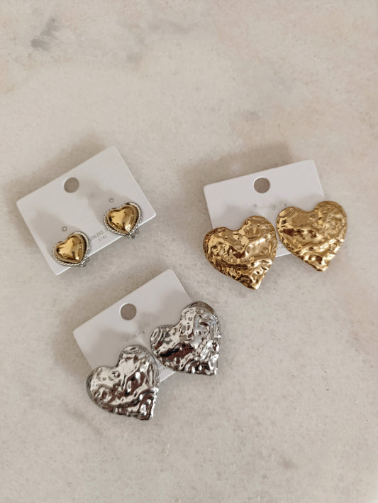 Ατσάλινα σκουλαρίκια με κλιπ!!